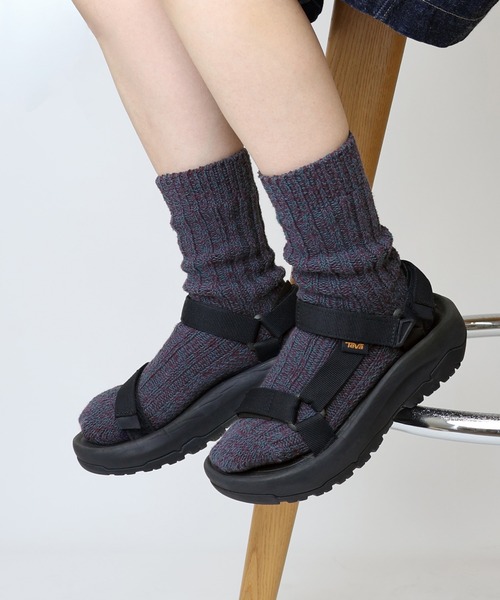 CHICSTOCKS(シックストックス)の「ローゲージリブソックス(ソックス/靴下・メンズ・ブルーグリーン/ダークグレー/オレンジ・SMALL/LARGE)」の17枚目の写真