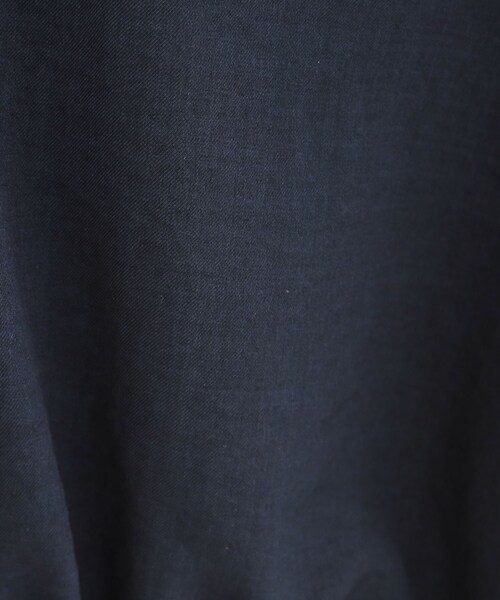 SHOO・LA・RUE（シューラルー）の「【S-LL】サッと羽織れてきれい見え　フラップポケット ノーカラーブルゾン（ブルゾン・レディース・グリーン系/アイボリー/ネイビー・01/02/03/04）」の15枚目の写真