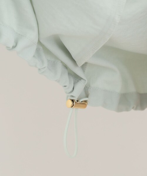 SHOO・LA・RUE（シューラルー）の「【S-LL】サッと羽織れてきれい見え　フラップポケット ノーカラーブルゾン（ブルゾン・レディース・グリーン系/アイボリー/ネイビー・01/02/03/04）」の4枚目の写真