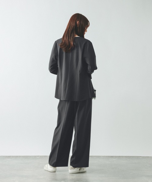 GLOBAL WORK（グローバルワーク）の「シャツカーディガン＊パンツセット/646704（カーディガン/ボレロ・レディース・グレー/チャコールグレー・MEDIUM/LARGE）」の4枚目の写真