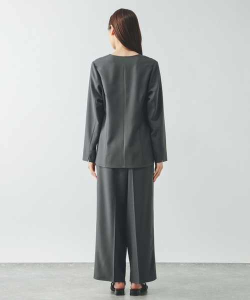 GLOBAL WORK（グローバルワーク）の「シャツカーディガン＊パンツセット/646704（カーディガン/ボレロ・レディース・グレー/チャコールグレー・MEDIUM/LARGE）」の14枚目の写真