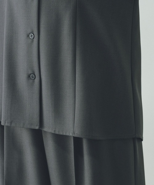 GLOBAL WORK（グローバルワーク）の「シャツカーディガン＊パンツセット/646704（カーディガン/ボレロ・レディース・グレー/チャコールグレー・MEDIUM/LARGE）」の20枚目の写真