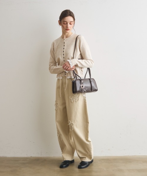 Crisp(クリスプ)の「2wayナローハンドルスクエアバッグ(ショルダーバッグ・レディース・ダークブラウン/ブラック・FREE)」の14枚目の写真