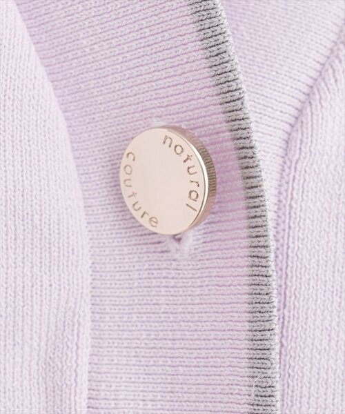 natural couture（ナチュラルクチュール）の「Vネックポケ付きミドルカーディガン（カーディガン/ボレロ・レディース・ネイビー/ラベンダー/ベージュ/オフホワイト・FREE）」の14枚目の写真