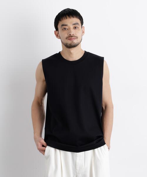 NANO universe(ナノユニバース)の「アンチスメル ノースリーブ Tシャツ(タンクトップ・メンズ・ブラック/ホワイト/グレー・L/M/S)」の19枚目の写真