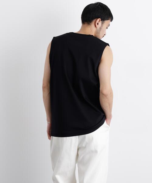 NANO universe(ナノユニバース)の「アンチスメル ノースリーブ Tシャツ(タンクトップ・メンズ・ブラック/ホワイト/グレー・L/M/S)」の21枚目の写真