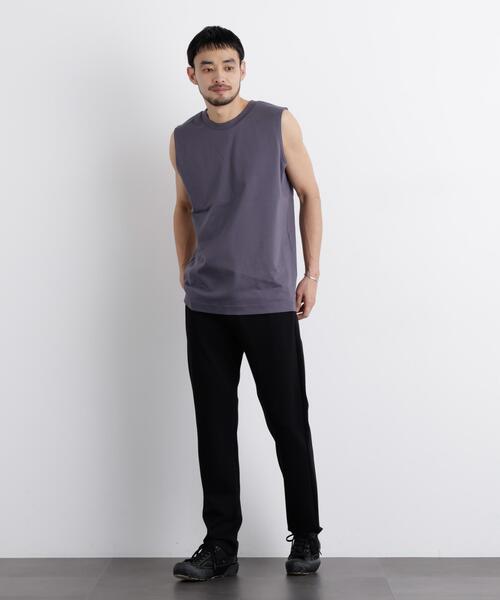 NANO universe(ナノユニバース)の「アンチスメル ノースリーブ Tシャツ(タンクトップ・メンズ・ブラック/ホワイト/グレー・L/M/S)」の9枚目の写真