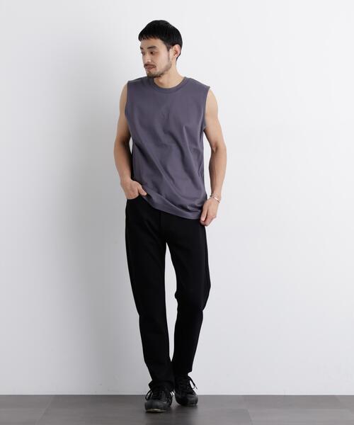 NANO universe(ナノユニバース)の「アンチスメル ノースリーブ Tシャツ(タンクトップ・メンズ・ブラック/ホワイト/グレー・L/M/S)」の10枚目の写真