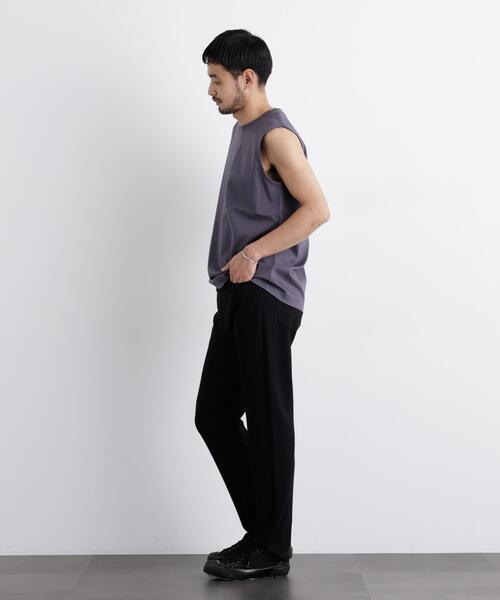 NANO universe(ナノユニバース)の「アンチスメル ノースリーブ Tシャツ(タンクトップ・メンズ・ブラック/ホワイト/グレー・L/M/S)」の11枚目の写真