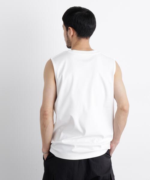NANO universe(ナノユニバース)の「アンチスメル ノースリーブ Tシャツ(タンクトップ・メンズ・ブラック/ホワイト/グレー・L/M/S)」の14枚目の写真