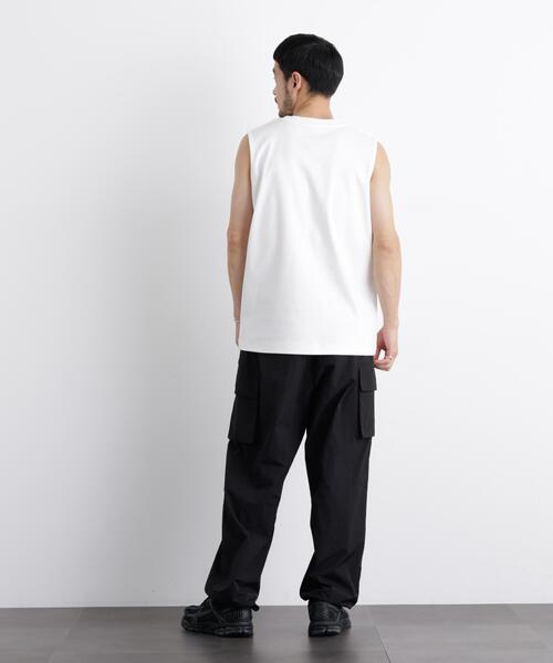 NANO universe(ナノユニバース)の「アンチスメル ノースリーブ Tシャツ(タンクトップ・メンズ・ブラック/ホワイト/グレー・L/M/S)」の18枚目の写真