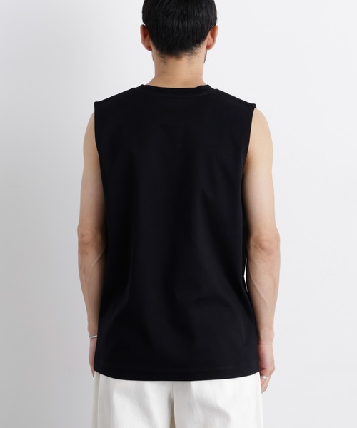 NANO universe（ナノユニバース）の「アンチスメル ノースリーブ Tシャツ（タンクトップ・メンズ・ブラック/ホワイト/グレー・L/M/S）」の11枚目の写真