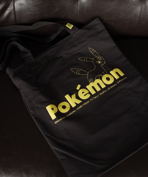 ポケットモンスター(ポケットモンスター)の「Pokemon ポケットモンスター トートバッグ(トートバッグ・レディース・チャコールグレー/アイボリー/ベージュ/イエロー・FREE)」の1枚目の写真