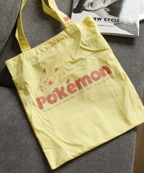 ポケットモンスター(ポケットモンスター)の「Pokemon ポケットモンスター トートバッグ(トートバッグ・レディース・チャコールグレー/アイボリー/ベージュ/イエロー・FREE)」の4枚目の写真