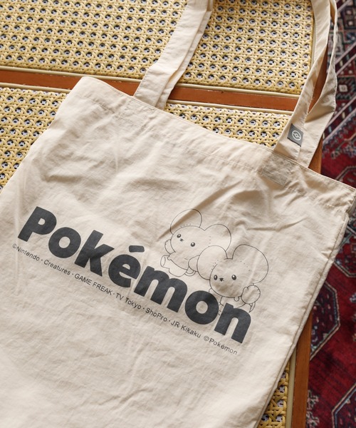 ポケットモンスター(ポケットモンスター)の「Pokemon ポケットモンスター トートバッグ(トートバッグ・レディース・チャコールグレー/アイボリー/ベージュ/イエロー・FREE)」の5枚目の写真