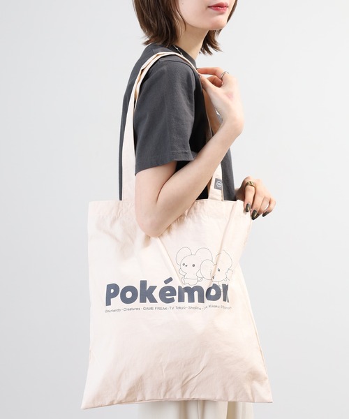 ポケットモンスター(ポケットモンスター)の「Pokemon ポケットモンスター トートバッグ(トートバッグ・レディース・チャコールグレー/アイボリー/ベージュ/イエロー・FREE)」の21枚目の写真