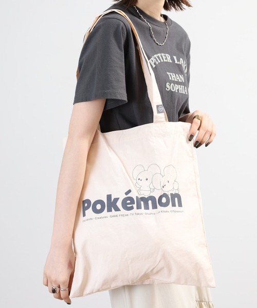 ポケットモンスター(ポケットモンスター)の「Pokemon ポケットモンスター トートバッグ(トートバッグ・レディース・チャコールグレー/アイボリー/ベージュ/イエロー・FREE)」の22枚目の写真