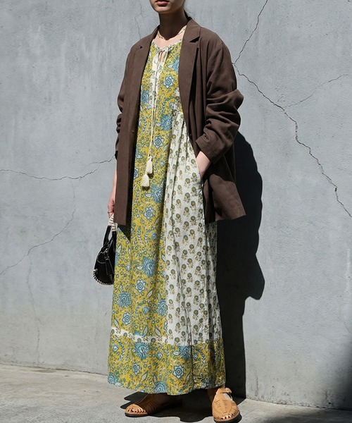 antiqua(アンティカ)の「キーネック ワンピース(ワンピース・レディース・その他・ONESIZE)」の6枚目の写真
