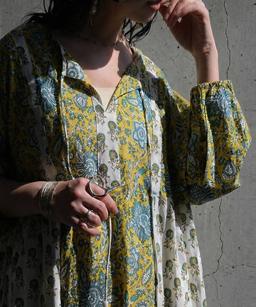 antiqua(アンティカ)の「キーネック ワンピース(ワンピース・レディース・その他・ONESIZE)」の7枚目の写真