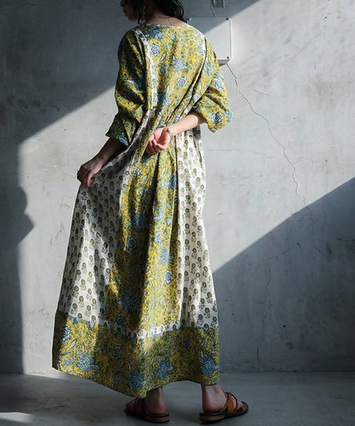 antiqua(アンティカ)の「キーネック ワンピース(ワンピース・レディース・その他・ONESIZE)」の8枚目の写真