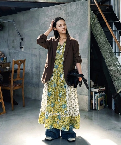 antiqua(アンティカ)の「キーネック ワンピース(ワンピース・レディース・その他・ONESIZE)」の10枚目の写真