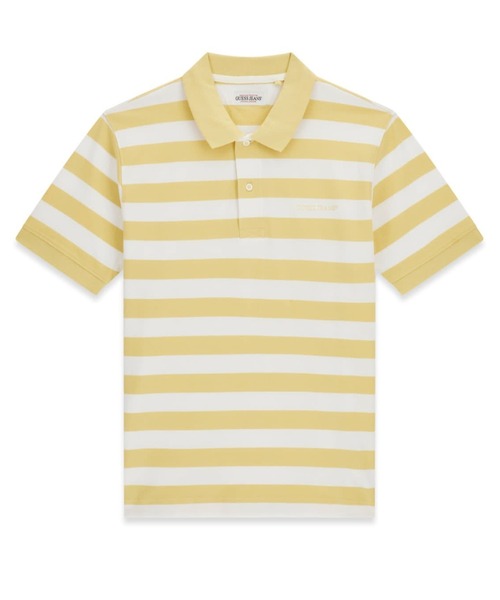 GUESS JEANS（ゲスジーンズ）の「GUESS JEANS STRIPES Polo ポロシャツ（ポロシャツ・メンズ・ホワイト×イエロー/ホワイト×グリーン・X-LARGE/LARGE/MEDIUM/SMALL/XX-LARGE）」の10枚目の写真