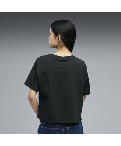 PUMA（プーマ）の「PUMA プーマ ウィメンズ ESS エレベーテッド クール フロント ノット 半袖 T（Tシャツ/カットソー・レディース・ホワイト/レッド系その他2/ブラック・X-LARGE/SMALL/MEDIUM/LARGE）」の4枚目の写真