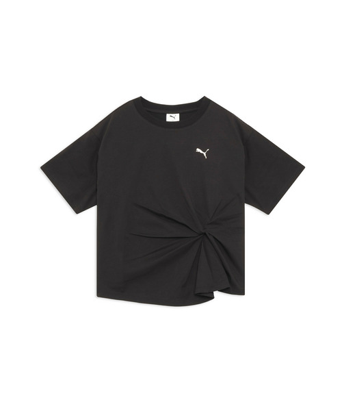 PUMA（プーマ）の「PUMA プーマ ウィメンズ ESS エレベーテッド クール フロント ノット 半袖 T（Tシャツ/カットソー・レディース・ホワイト/レッド系その他2/ブラック・X-LARGE/SMALL/MEDIUM/LARGE）」の6枚目の写真