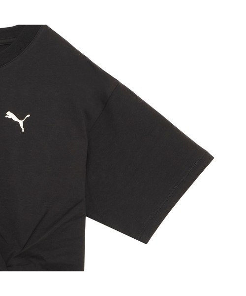 PUMA（プーマ）の「PUMA プーマ ウィメンズ ESS エレベーテッド クール フロント ノット 半袖 T（Tシャツ/カットソー・レディース・ホワイト/レッド系その他2/ブラック・X-LARGE/SMALL/MEDIUM/LARGE）」の8枚目の写真