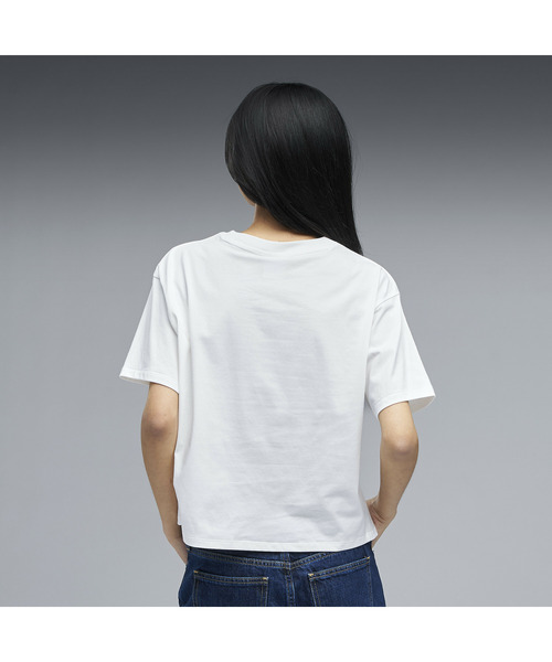 PUMA（プーマ）の「PUMA プーマ ウィメンズ ESS エレベーテッド クール フロント ノット 半袖 T（Tシャツ/カットソー・レディース・ホワイト/レッド系その他2/ブラック・X-LARGE/SMALL/MEDIUM/LARGE）」の12枚目の写真