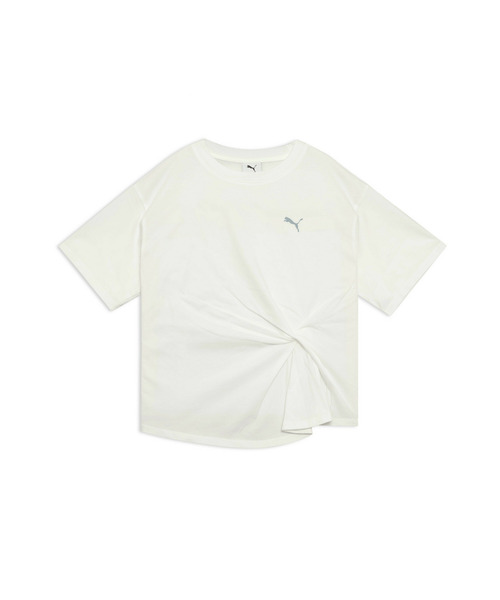 PUMA（プーマ）の「PUMA プーマ ウィメンズ ESS エレベーテッド クール フロント ノット 半袖 T（Tシャツ/カットソー・レディース・ホワイト/レッド系その他2/ブラック・X-LARGE/SMALL/MEDIUM/LARGE）」の14枚目の写真