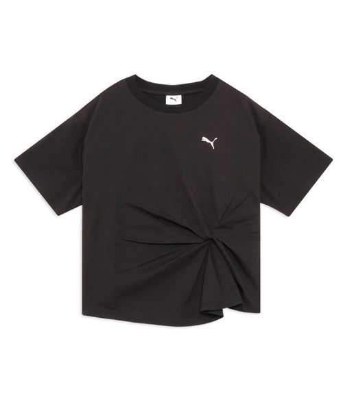 PUMA（プーマ）の「PUMA プーマ ウィメンズ ESS エレベーテッド クール フロント ノット 半袖 T（Tシャツ/カットソー・レディース・ホワイト/レッド系その他2/ブラック・X-LARGE/SMALL/MEDIUM/LARGE）」の3枚目の写真