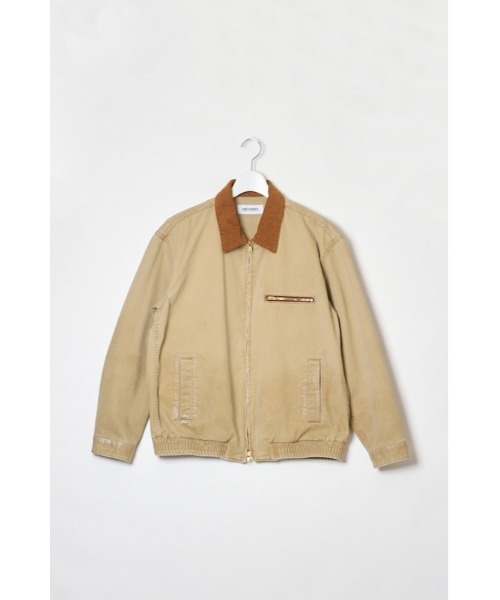 DISCOVERED（ディスカバード）の「DISCOVERED CHINO LAME BLOUSON（ブルゾン・メンズ・ベージュ/ブラック・3/1）」の4枚目の写真