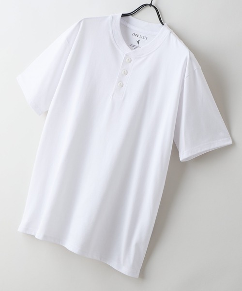 UNIIT(ユニット)の「【ZERO STAIN/ゼロステイン】汗染みの目立ちにくいTシャツ ZEROSTAIN ヘンリーネックTシャツ 防汚 UVカット 綿タッチ・厚手(Tシャツ/カットソー・メンズ・ブラック/オフホワイト/スミクロ/ホワイト・X-LARGE/LARGE/MEDIUM)」の17枚目の写真