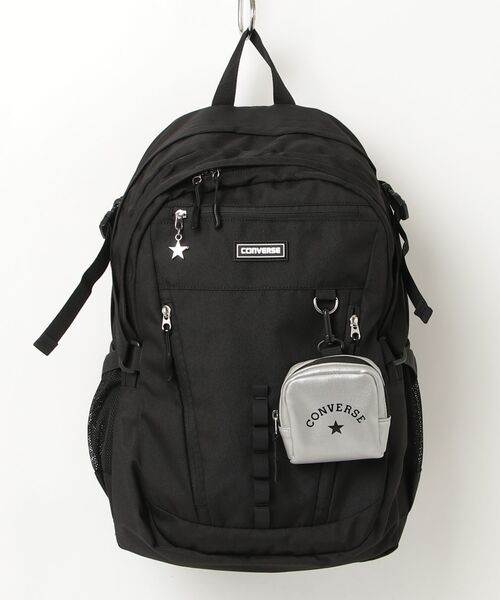 CONVERSE(コンバース)の「CONVERSE/コンバース RUBBER PATCH BACKPACK(バックパック/リュック・メンズ・シルバー・FREE)」の2枚目の写真