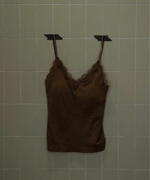 v neck lace thin string cami / vネックレーススィンストリングキャミ