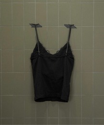 lawgy（ラウジー）の「v neck lace thin string cami / vネックレーススィンストリングキャミ（キャミソール）」