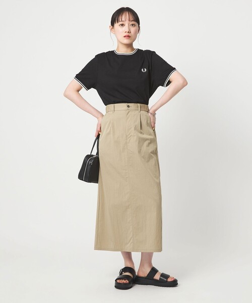 FRED PERRY（フレッドペリー）の「【WEB限定】＜FRED PERRY＞ツインティップ Tシャツ（Tシャツ/カットソー・レディース・ブラック/ホワイト/ネイビー・S）」の14枚目の写真