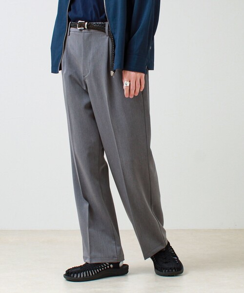 GLOSTER（グロスター）の「【美シルエット】ミディアムストレート フレアパンツ（その他パンツ・メンズ・チャコールグレー/ブラック/グレイッシュベージュ・L/M/S）」の3枚目の写真