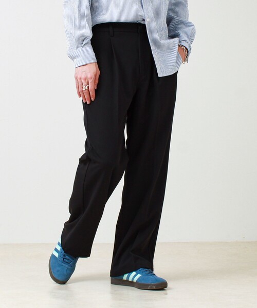 GLOSTER（グロスター）の「【美シルエット】ミディアムストレート フレアパンツ（その他パンツ・メンズ・チャコールグレー/ブラック/グレイッシュベージュ・L/M/S）」の2枚目の写真