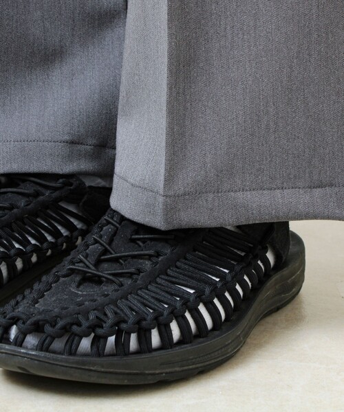 GLOSTER（グロスター）の「【美シルエット】ミディアムストレート フレアパンツ（その他パンツ・メンズ・チャコールグレー/ブラック/グレイッシュベージュ・L/M/S）」の17枚目の写真