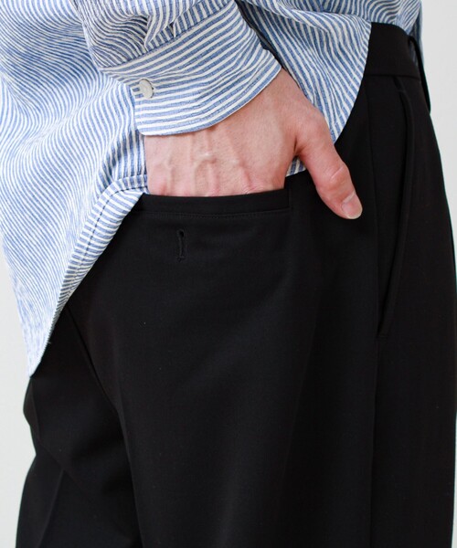 GLOSTER（グロスター）の「【美シルエット】ミディアムストレート フレアパンツ（その他パンツ・メンズ・チャコールグレー/ブラック/グレイッシュベージュ・L/M/S）」の7枚目の写真