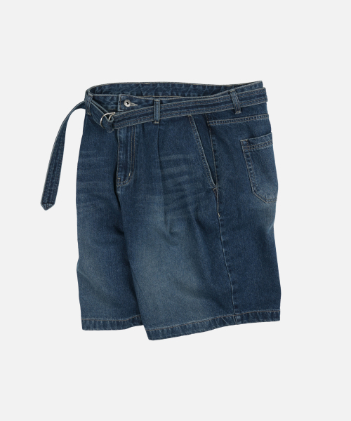 FRIZMWORKS（フリズムワークス）の「LYOCELL BELTED DENIM SHORTS _ MID BLUE（その他パンツ・メンズ・その他・SMALL/LARGE/MEDIUM/X-LARGE）」の7枚目の写真