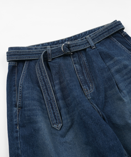 FRIZMWORKS（フリズムワークス）の「LYOCELL BELTED DENIM SHORTS _ MID BLUE（その他パンツ・メンズ・その他・SMALL/LARGE/MEDIUM/X-LARGE）」の5枚目の写真
