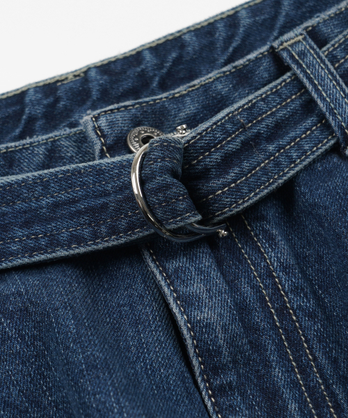 FRIZMWORKS（フリズムワークス）の「LYOCELL BELTED DENIM SHORTS _ MID BLUE（その他パンツ・メンズ・その他・SMALL/LARGE/MEDIUM/X-LARGE）」の4枚目の写真