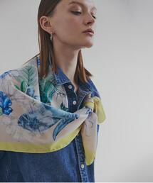 PINKY&DIANNE（ピンキーアンドダイアン）の「ボタニカルアートプリントスカーフ（バンダナ/スカーフ）」