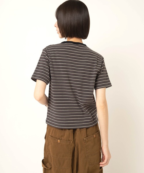 RNA-N(アールエヌエーエヌ)の「M2666 コットンフライスボーダーT(Tシャツ/カットソー・レディース・ブラウン/チャコール/グレイッシュベージュ・FREE)」の17枚目の写真