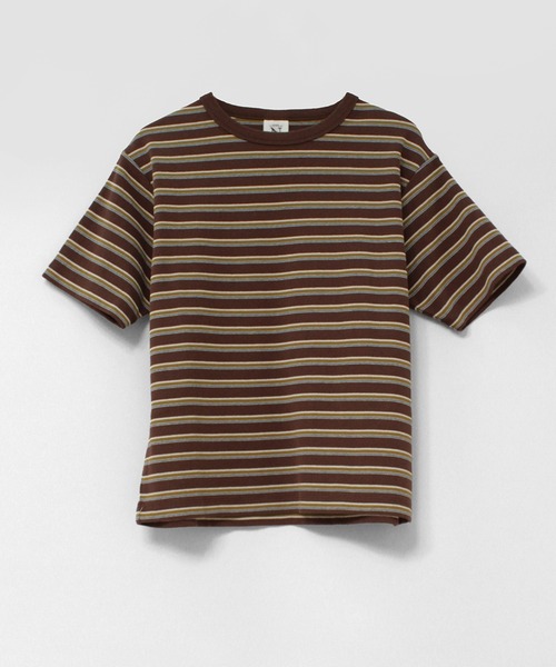 RNA-N(アールエヌエーエヌ)の「M2666 コットンフライスボーダーT(Tシャツ/カットソー・レディース・ブラウン/チャコール/グレイッシュベージュ・FREE)」の22枚目の写真