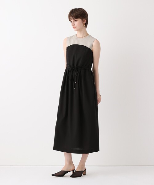 allureville（アルアバイル）の「切替ドロストＩラインワンピース（ワンピース・レディース・ブラック・1/2）」の4枚目の写真
