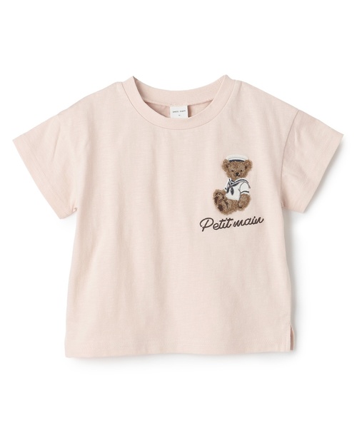 petit main（プティマイン）の「くまマリン半袖Tシャツ（Tシャツ/カットソー・キッズ・ライトブルー/オフホワイト/マルチ/ライトピンク・110cm/100cm/90cm/80ｃｍ/130cm/120cm）」の15枚目の写真